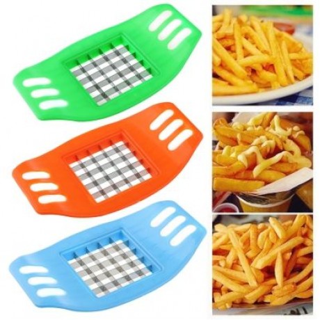 Household Stainless Steel Hand-operated Potato Strip-cutter (ORANGE)