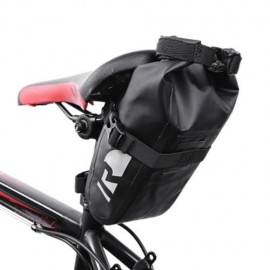 ROSWHEEL 111363 WATERPROOF BICYCLE SADDLE BAG CYCLING ACCESSORY (BLACK)