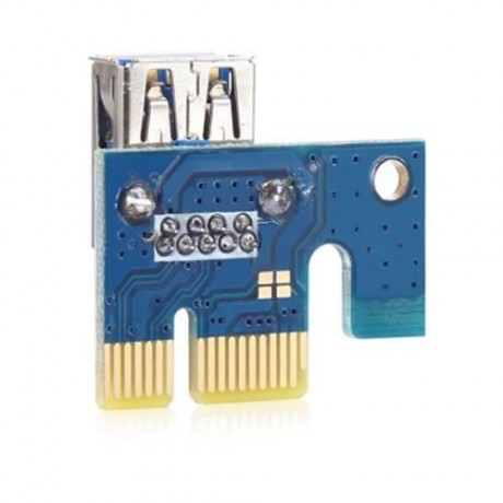PCI - E 1X TO 16X RISER CARD   USB 3.0 EXTENDER CABLE FOR BITCOIN LITECOIN MINER (BLACK BL