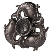 CARP LOTUS PATTERN ZINC ALLOY FIDGET TRI-SPINNER FUNNY STRESS RELIEVER ADULT FIDGETING TOY