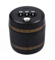 PLASTIC COMBINATION LOCK FOR WINE LIQUOR BOTTLE (BLACK)