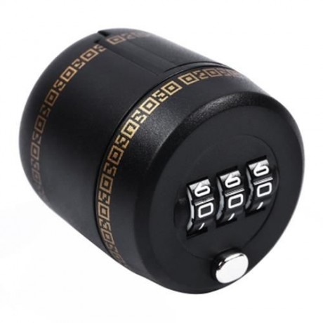 PLASTIC COMBINATION LOCK FOR WINE LIQUOR BOTTLE (BLACK)