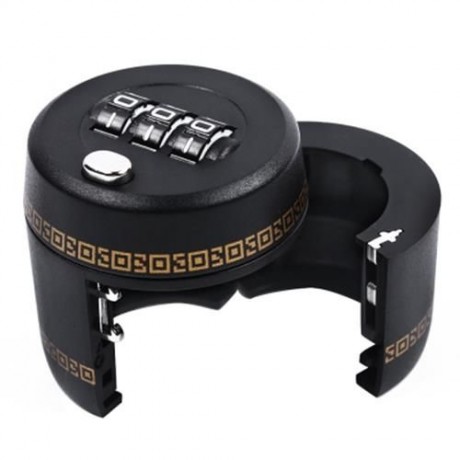 PLASTIC COMBINATION LOCK FOR WINE LIQUOR BOTTLE (BLACK)
