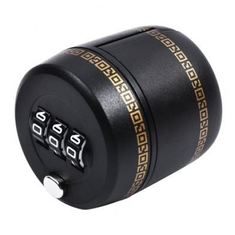 Plastic Combination Lock for Wine Liquor Bottle (BLACK)