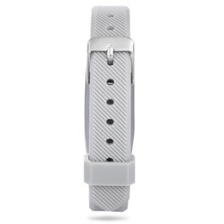 14MM RUBBER STRAP METAL CASE FOR XIAOMI MIBAND 2 SMART WRISTBAND (BLACK)