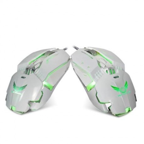 ZERODATE X800 WIRED GAMING MOUSE ADJUST WEIGHT 3200DPI (WHITE)