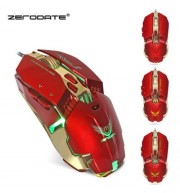 ZERODATE X800 WIRED GAMING MOUSE ADJUST WEIGHT 3200DPI (RED)