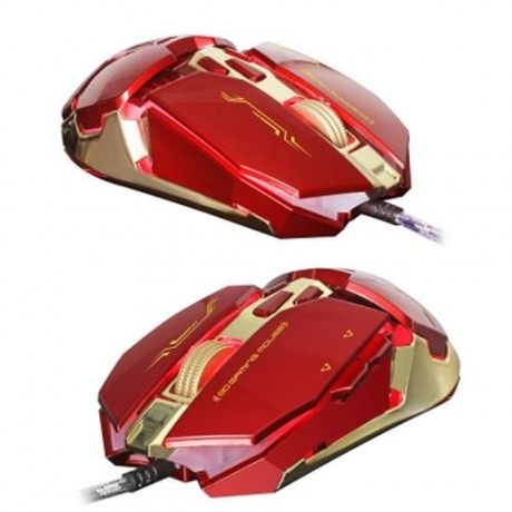 ZERODATE X800 WIRED GAMING MOUSE ADJUST WEIGHT 3200DPI (RED)