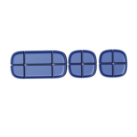 BASEUS CROSS PEAS CABLE CLIP SILICONE CORD ORGANIZER HOLDER (BLUE)