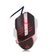 HTS - H400 - L WIRED GAMING MOUSE WITH LED LIGHT (LIGHT GRAY)