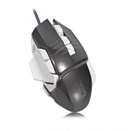 HTS - H400 - L WIRED GAMING MOUSE WITH LED LIGHT (LIGHT GRAY)