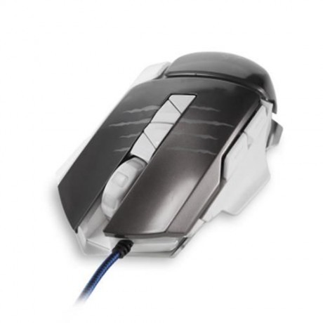 HTS - H400 - L WIRED GAMING MOUSE WITH LED LIGHT (LIGHT GRAY)