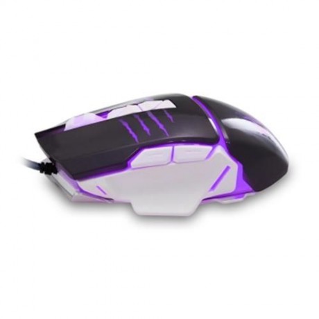 HTS - H400 - L WIRED GAMING MOUSE WITH LED LIGHT (LIGHT GRAY)