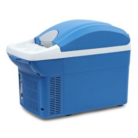 8L Portable Mini Warming and Cooling Vehicle Refrigerator (BLUE)