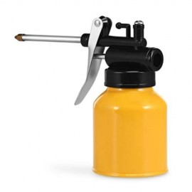250G OIL POT GREASE SPRAY GUN HAND OILER PUMP HOSE MACHINE (YELLOW)