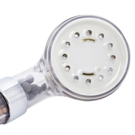 GINETARR LED TEMPERATURE SENSING SHOWER HEAD (SILVER)