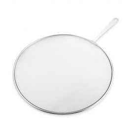 STAINLESS STEEL GREASE SPLATTER SCREEN KITCHEN TOOL (SILVER)