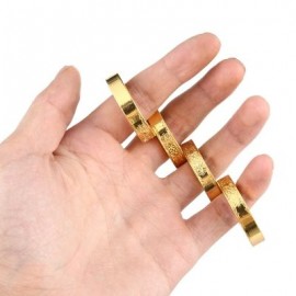 Stylish Defensive Hexagon Round Ring with Four Layer Design for Man (GOLDEN)