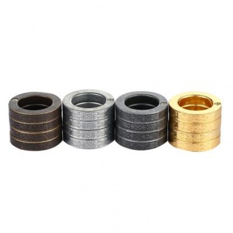 Stylish Defensive Hexagon Round Ring with Four Layer Design for Man (BRONZE-COLORED)