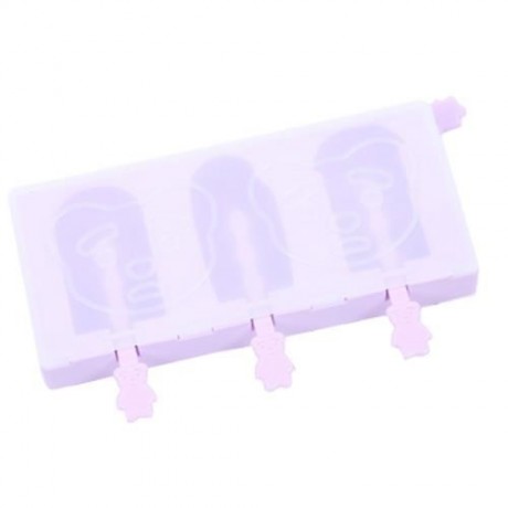 TINB DIY SILICONE ICE POP MOLD DESSERT TOOL (PURPLE)