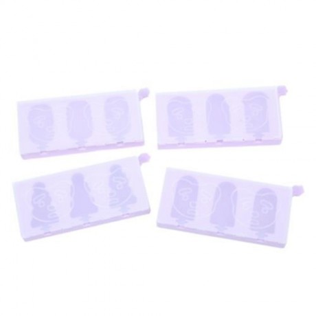 TINB DIY SILICONE ICE POP MOLD DESSERT TOOL (PURPLE)
