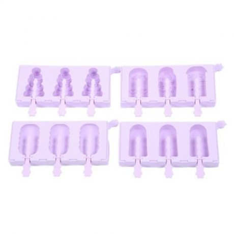 TINB DIY SILICONE ICE POP MOLD DESSERT TOOL (PURPLE)