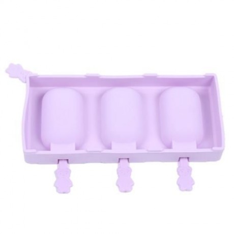 TINB DIY SILICONE ICE POP MOLD DESSERT TOOL (PURPLE)