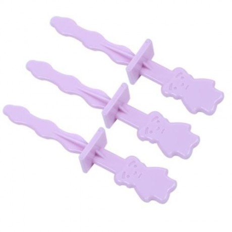 TINB DIY SILICONE ICE POP MOLD DESSERT TOOL (PURPLE)