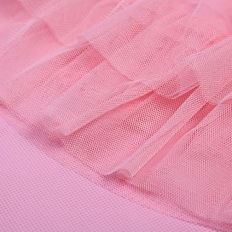 KEAIYOUHUO GIRLS CLOTHING SET FLORAL PRINT T-SHIRT BUBBLE SKIRT (PINK)