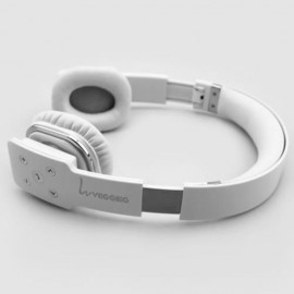 VEGGIEG V8100 FOLDABLE BLUETOOTH HANDS FREE HEADSET (WHITE)