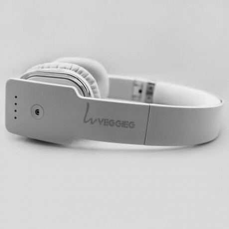 VEGGIEG V8100 FOLDABLE BLUETOOTH HANDS FREE HEADSET (WHITE)
