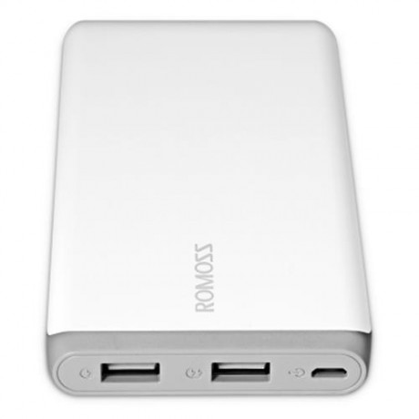 ROMOSS ARROW 10 10000MAH PORTABLE POWER BANK DUAL USB (WHITE)