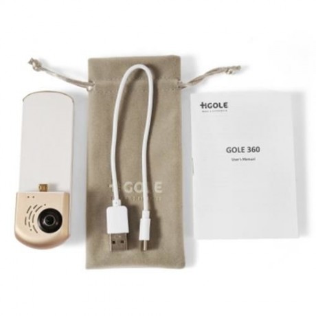 HIGOLE GOLE360 360 DEGREE PANORAMA VR ACTION SPORT CAMERA DUAL LENS 960P (CHAMPAGNE GOLD)
