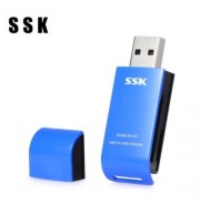 SSK SCRM331 USB 3.0 TO SD / TF CARD READER (BLUE)