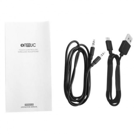ONMUC L5 FOLDABLE TOUCH CONTROLLED BLUETOOTH HEADSET (BLACK)