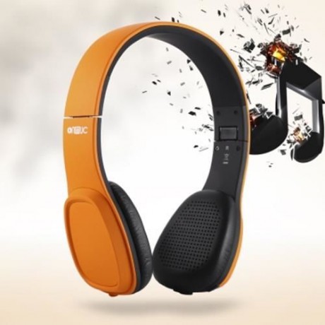 ONMUC L5 FOLDABLE TOUCH CONTROLLED BLUETOOTH HEADSET (ORANGE)