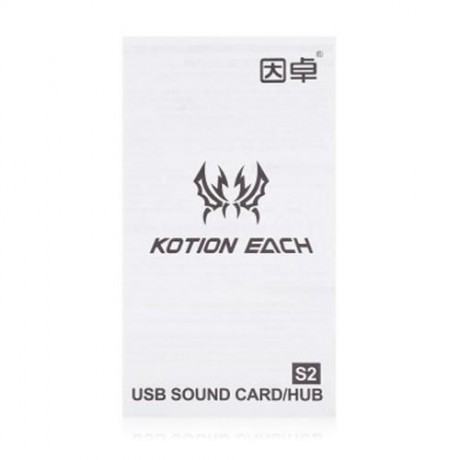 KOTION EACH S2 PLUG AND PLAY EXTERNAL USB SOUND CARD (RED)