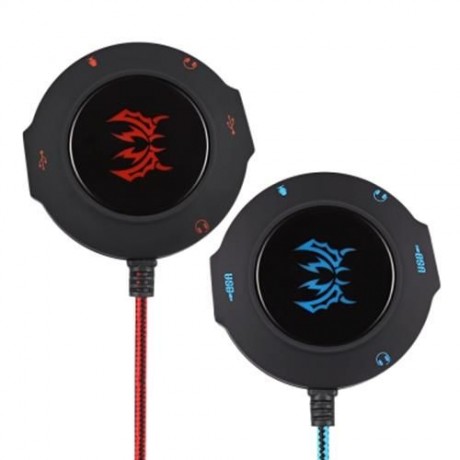 KOTION EACH S2 PLUG AND PLAY EXTERNAL USB SOUND CARD (RED)
