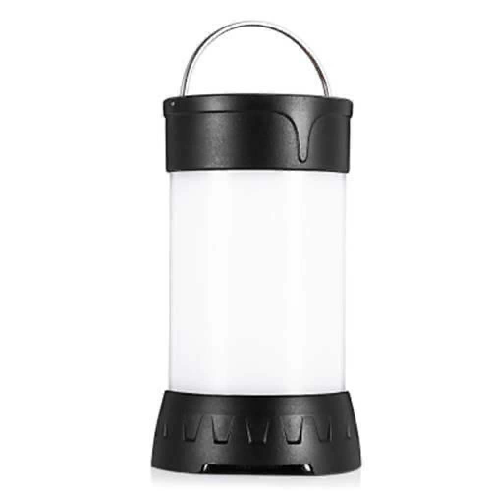 PORTABLE 5W IPX6 WATERPROOF CAMPING LAMP EMERGENCY LIGHT (WHITE AND BLACK)