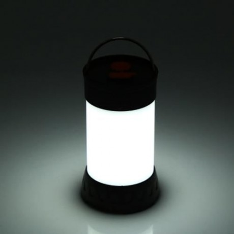 PORTABLE 5W IPX6 WATERPROOF CAMPING LAMP EMERGENCY LIGHT (WHITE AND BLACK)
