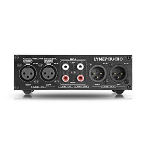 LINEPAUDIO A967 FULL-BALANCED PASSIVE PREAMP XLR / RCA (BLACK)