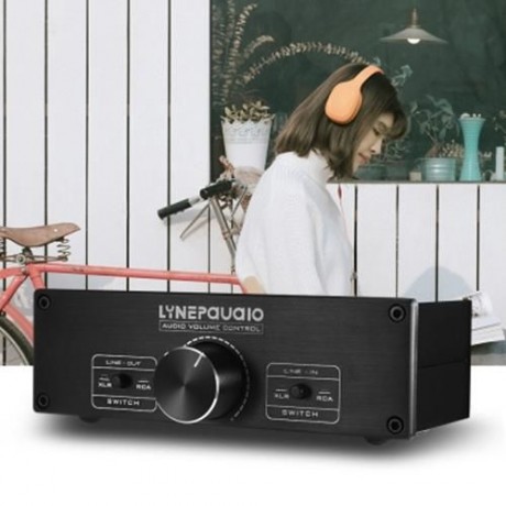 LINEPAUDIO A967 FULL-BALANCED PASSIVE PREAMP XLR / RCA (BLACK)