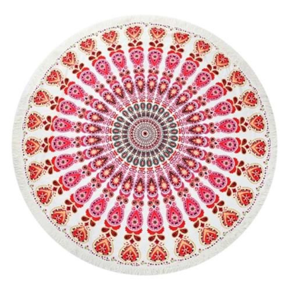 150 X 150CM TASSEL TAPESTRY BOHEMIAN SUMMER BEACH TOWEL (COLORMIX)