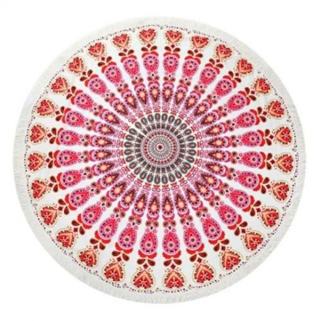 150 X 150CM TASSEL TAPESTRY BOHEMIAN SUMMER BEACH TOWEL (COLORMIX)