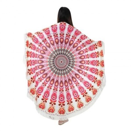 150 X 150CM TASSEL TAPESTRY BOHEMIAN SUMMER BEACH TOWEL (COLORMIX)