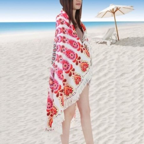 150 X 150CM TASSEL TAPESTRY BOHEMIAN SUMMER BEACH TOWEL (COLORMIX)