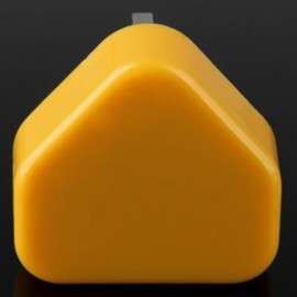 5V / 1A OUPUT USB2.0 POWER ADAPTER WITH UK PLUG FOR CELL PHONE - 100 - 240V (YELLOW)