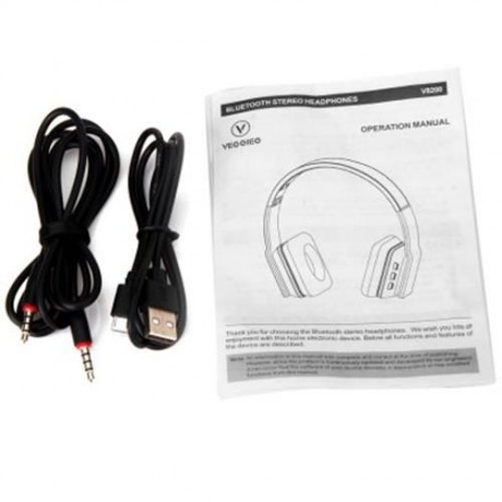 VEGGIEG V8200 STRETCH BLUETOOTH HANDS FREE HEADSET (GRAY)