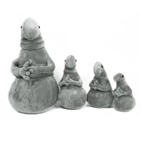 CUTE MONSTER SHAPE STUFFED PLUSH DOLL TOY GIFT FOR BABY (GRAY)