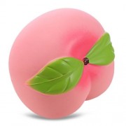 SQUISHY PU SPONGE SLOW RISING SIMULATE PEACH SQUEEZE TOY (COLORMIX)